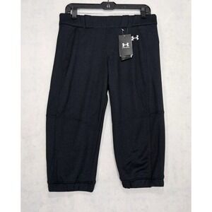 Under Armour‎ Softball Pants Womans Sz M New Vanish 3/4 Kickers Black Short Calf